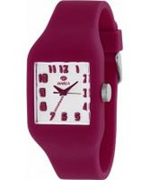 Buy Marea Nineteen Dark Pink Silicone Strap Watch online