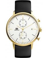 Buy Danish Design Mens Chronograph Gold Plated Watch online