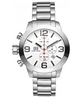 Buy Danish Design Mens Large Chronograph Steel Watch online