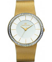 Buy Danish Design Ladies Stone Set Gold Plated Mesh Watch online