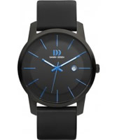 Buy Danish Design Mens Black Leather Strap Watch online