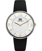 Buy Danish Design Ladies Black Leather Strap Watch online