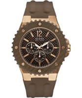 Buy Guess Mens OVERDRIVE Brown Watch online