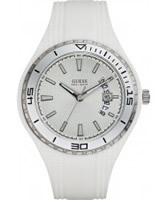 Buy Guess Mens FIN White Watch online